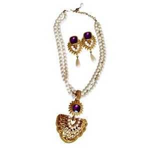 Shaill Jhaveri Elizabeth Taylor for Avon Imperial Elegance Necklace and Earrings